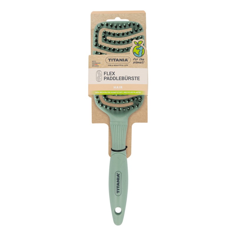 TITANIA ΒΟΥΡΤΣΑ ΜΑΛΛΙΩΝ FLEX ΜΕ ΦΥΣΙΚΗ ΤΡΙΧΑ GREEN 2884
