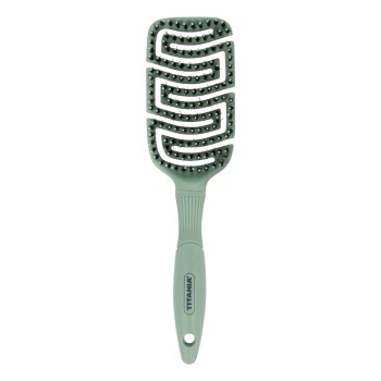 TITANIA ΒΟΥΡΤΣΑ ΜΑΛΛΙΩΝ FLEX ΜΕ ΦΥΣΙΚΗ ΤΡΙΧΑ GREEN 2884