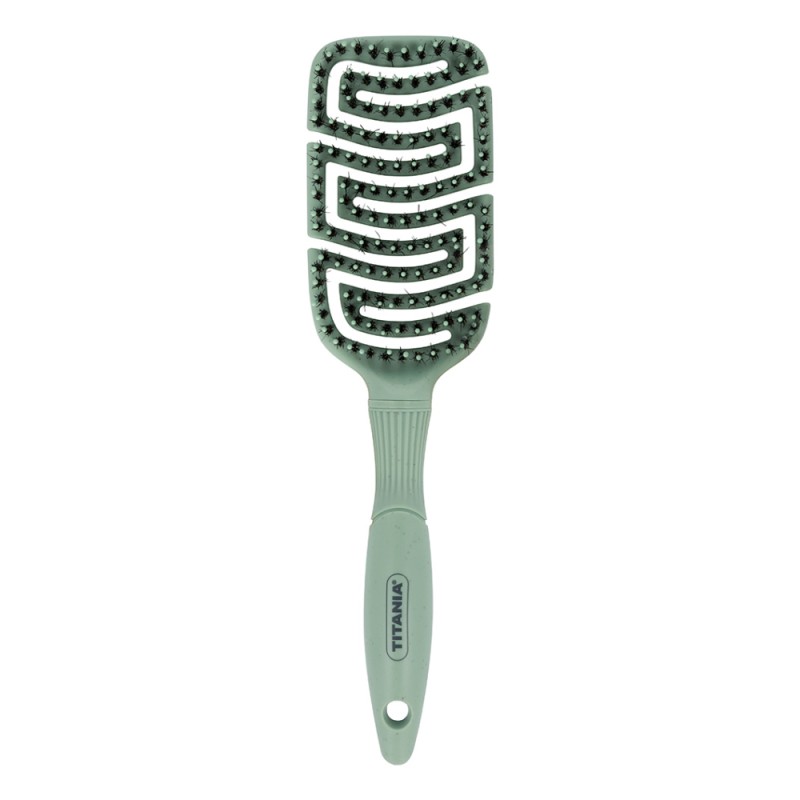 TITANIA ΒΟΥΡΤΣΑ ΜΑΛΛΙΩΝ FLEX ΜΕ ΦΥΣΙΚΗ ΤΡΙΧΑ GREEN 2884