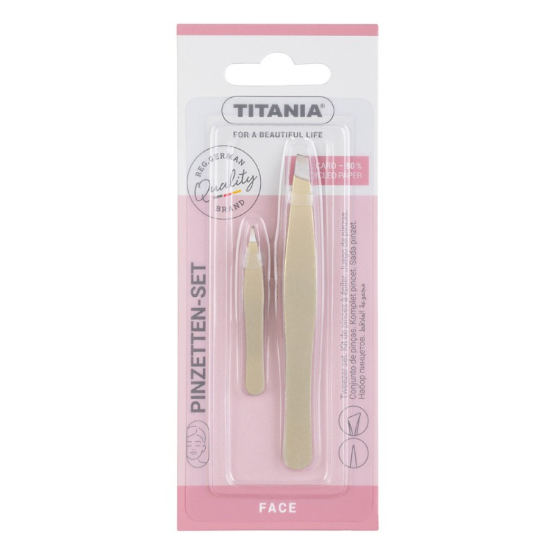 TITANIA ΤΡΙΧΟΛΑΒΙΔΑ ΣΕΤ-2 9.5cm ΚΑΙ 5cm 1072/GO B