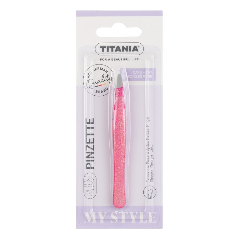 TITANIA ΤΡΙΧΟΛΑΒΙΔΑ ΛΟΞΗ ΡΟΖ 9.2cm 1077/B PI STYLE